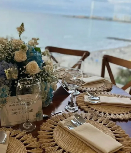 Boda con vista al mar