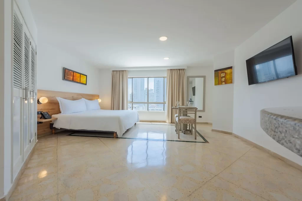 Standard room at Hotel Regatta featuring a bed