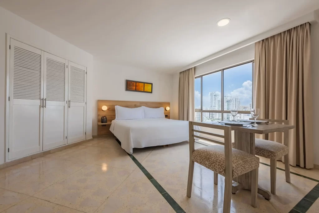 Modern room with views in Bocagrande, Cartagena


